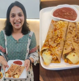 Mix Veg Paneer Roti Wrap Recipe