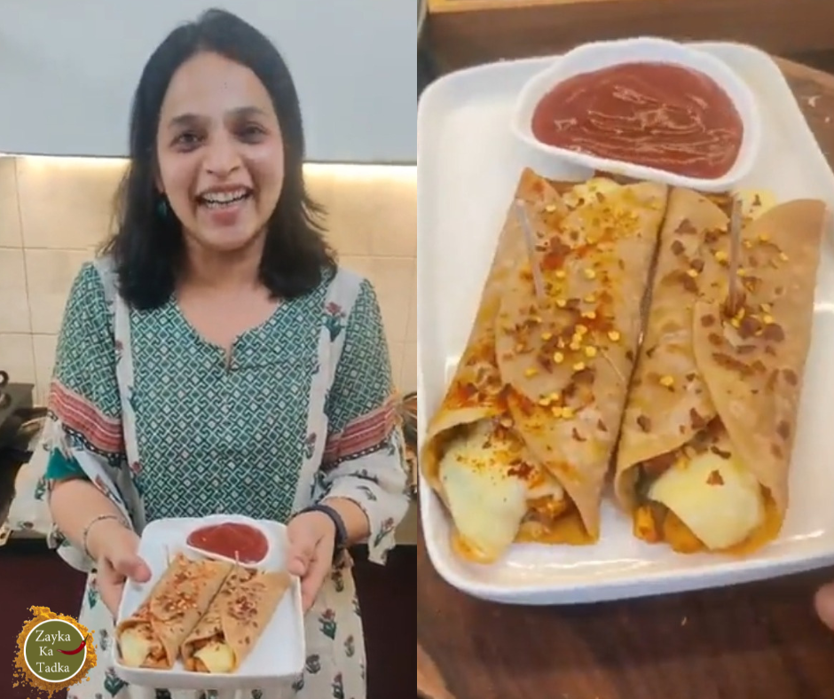Mix Veg Paneer Roti Wrap Recipe