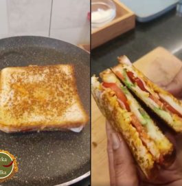 Cheesy Veg Sandwich Recipe
