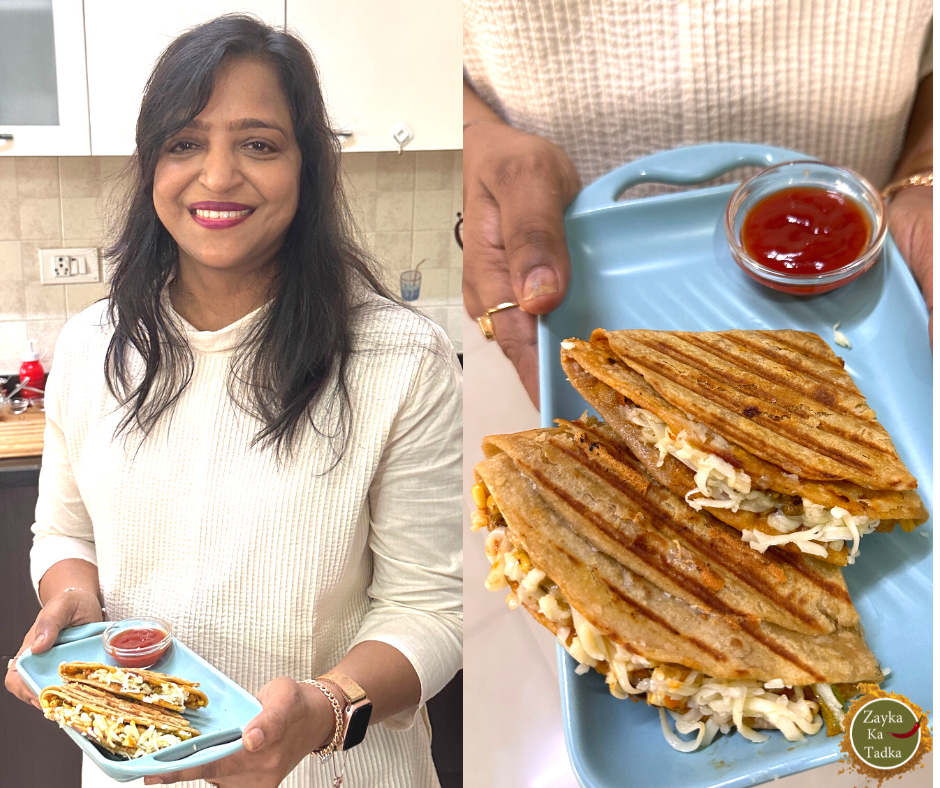 Grilled Roti Wrap | Grilled Chapati Sandwich Recipe