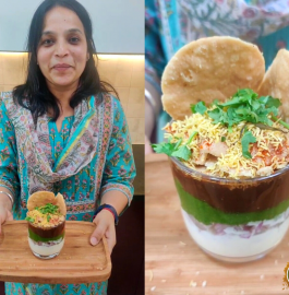 Papdi Chaat In Glass | Papdi Chaat Sundae Recipe