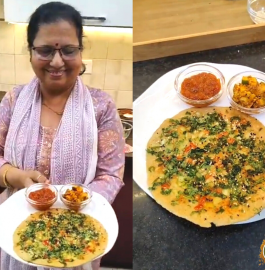 Dhaniya Mirch Ka Paratha Recipe