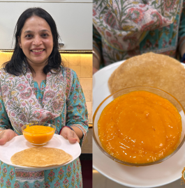 Gujarati Pad Wali Roti With Aamras Recipe