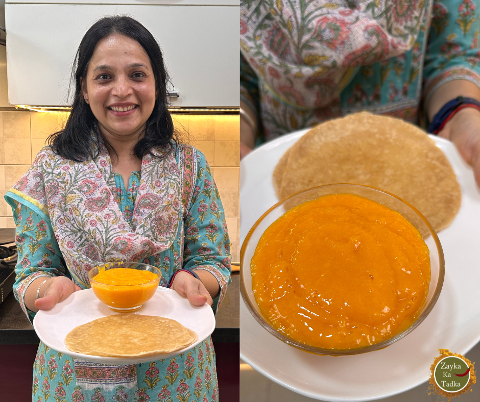 Gujarati Pad Wali Roti With Aamras Recipe