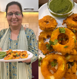 Lauki Ring Pakoda | Bottle Gourd Ring Pakora Recipe