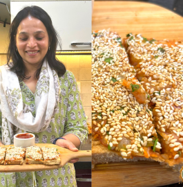 Sesame Toast | Sesame Veg Toast Recipe