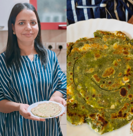 Palak Paneer Lachha Paratha Recipe