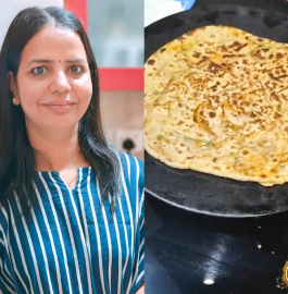 Pyaz Poha Paratha Recipe