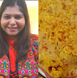 Leftover Rice Chhole Paratha Recipe