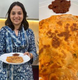 Garlic Cheese Paratha Recipe