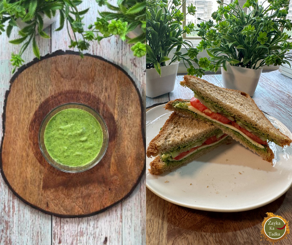 Veg Green ChutnGreen Chutney Sandwich | Chutney Sandwich Recipeey Sandwich Recipe