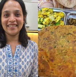 Paneer Sabji With Masala Paratha Recipe