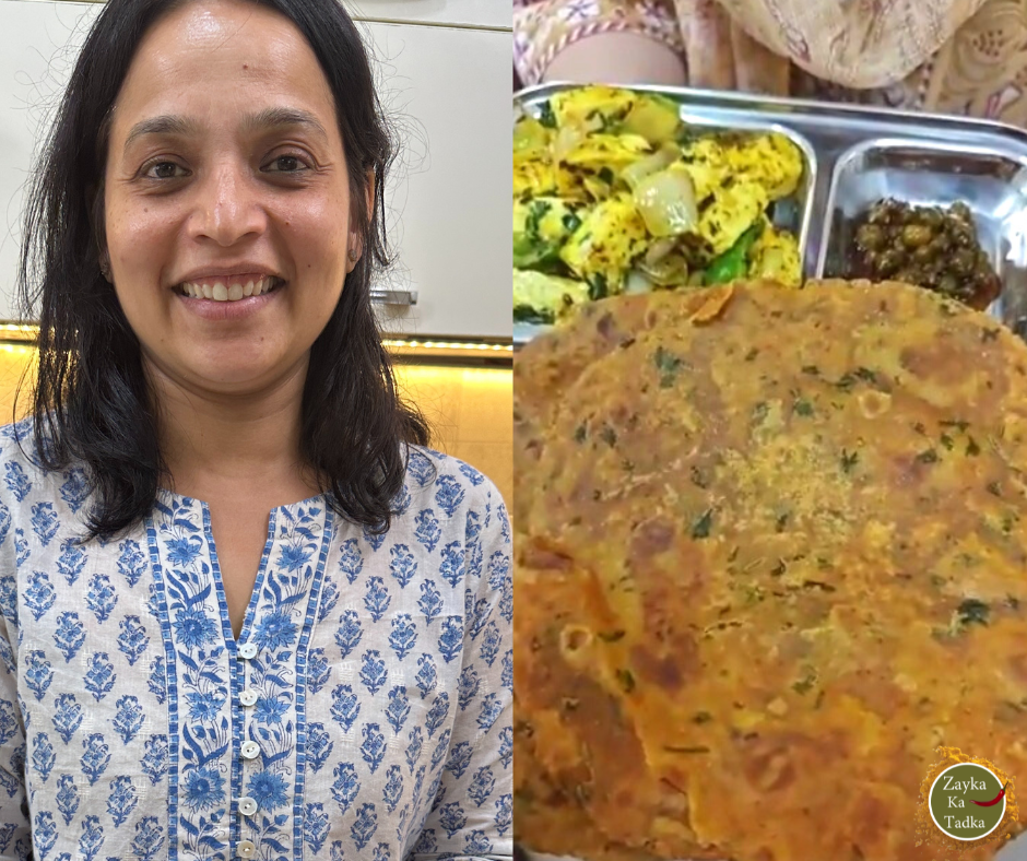 Paneer Sabji With Masala Paratha Recipe