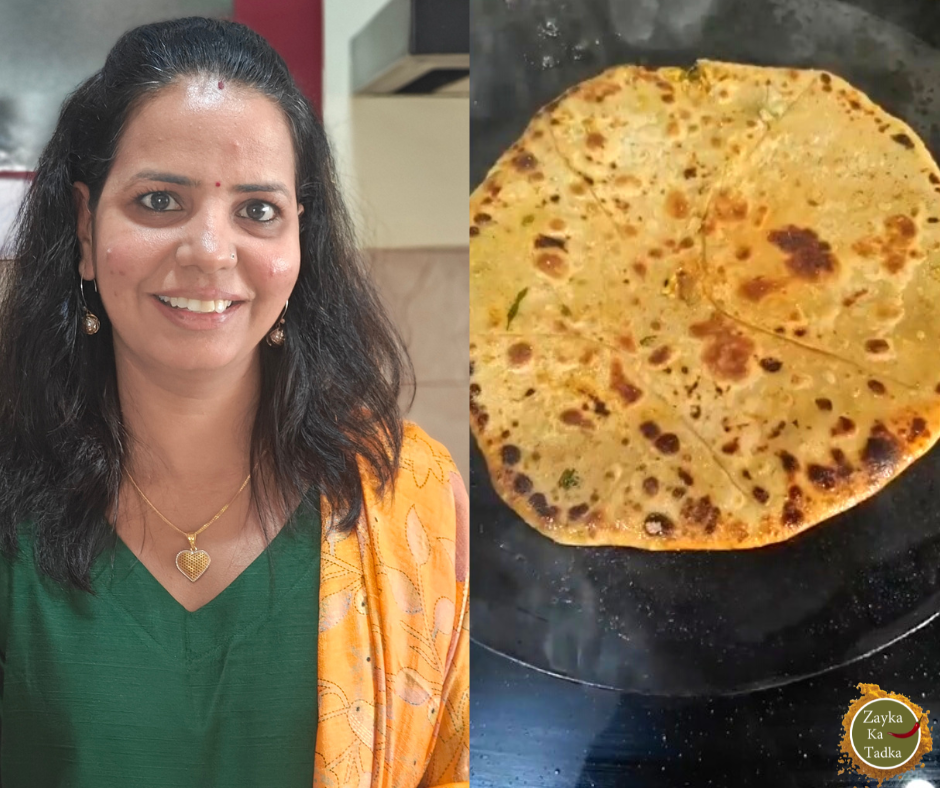 Pyaz Paneer Paratha Recipe