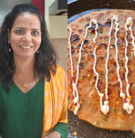 Cheese Pizza Paratha Recipe