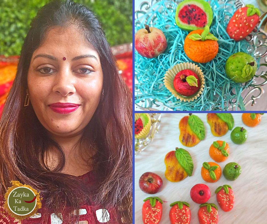 Kaju Katli In Fruit Shapes Recipe