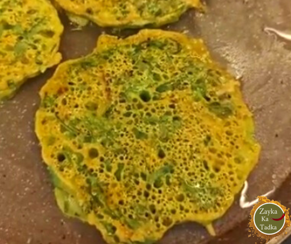 Spinach Cheela | Besan Palak Chilla Recipe