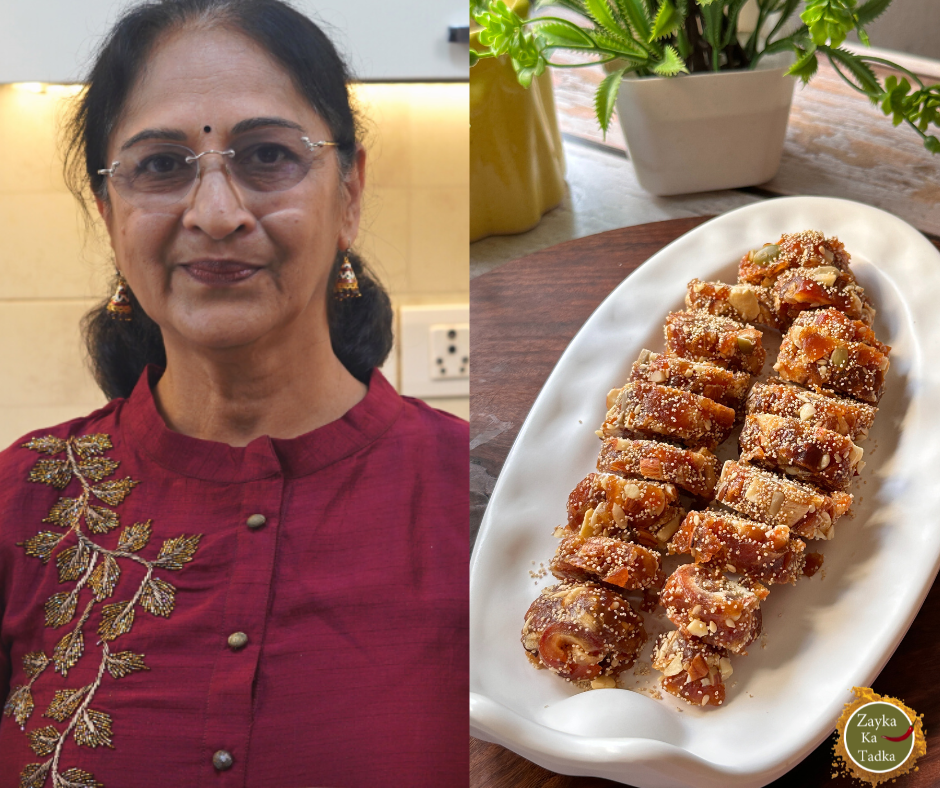Dates And Dry Fruits Roll | Khajoor Roll Recipe