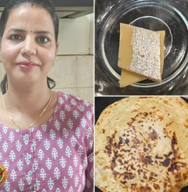 Kaju Katli Paratha | Leftover Mithai Paratha Recipe