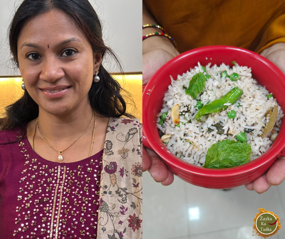 Matar Pudina Pulao | Peas Mint Pulav Recipe