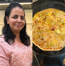 Matar Paneer Paratha Recipe