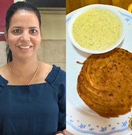 Lachha Paratha With Mint Raita Recipe