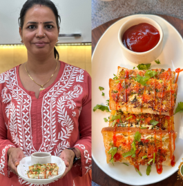 Paneer Vegetable Toast Recipe