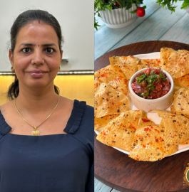 Papad Nachos With Tomato Salsa Recipe