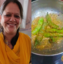 Besan Bharwa Mirch | Stuffed Green Chilli Recipe