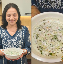 Cucumber Peanut Raita Recipe