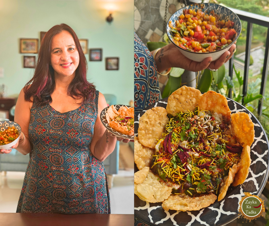 Matar Chaat And Chaat Board Recipe