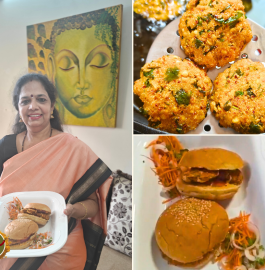 Chana Tikki Burger | Ambode Burger Recipe