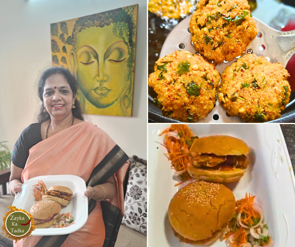 Chana Tikki Burger | Ambode Burger Recipe