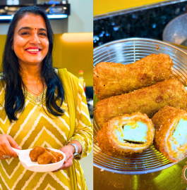 2 Types Of Bread Paneer Roll Recipe