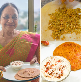 Papad Achari Paratha Recipe
