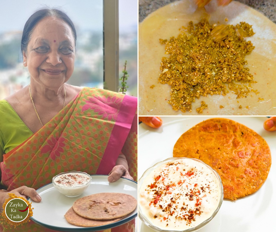 Papad Achari Paratha Recipe