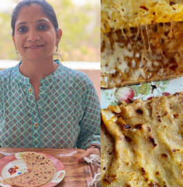Schezwan Cheese Paratha Recipe