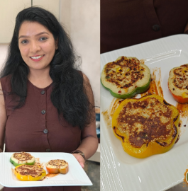 Stuffed Capsicum Rings Recipe