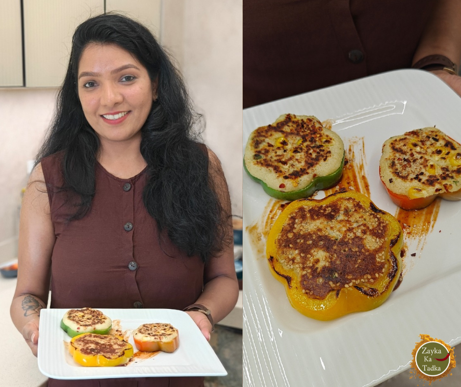 Stuffed Capsicum Rings Recipe
