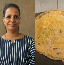4 Layered Mix Veg Paratha Recipe