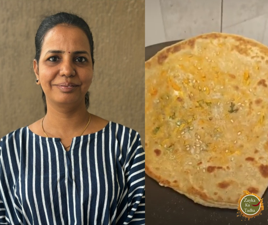 4 Layered Mix Veg Paratha Recipe