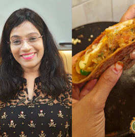 Pav Bhaji Wrap Recipe
