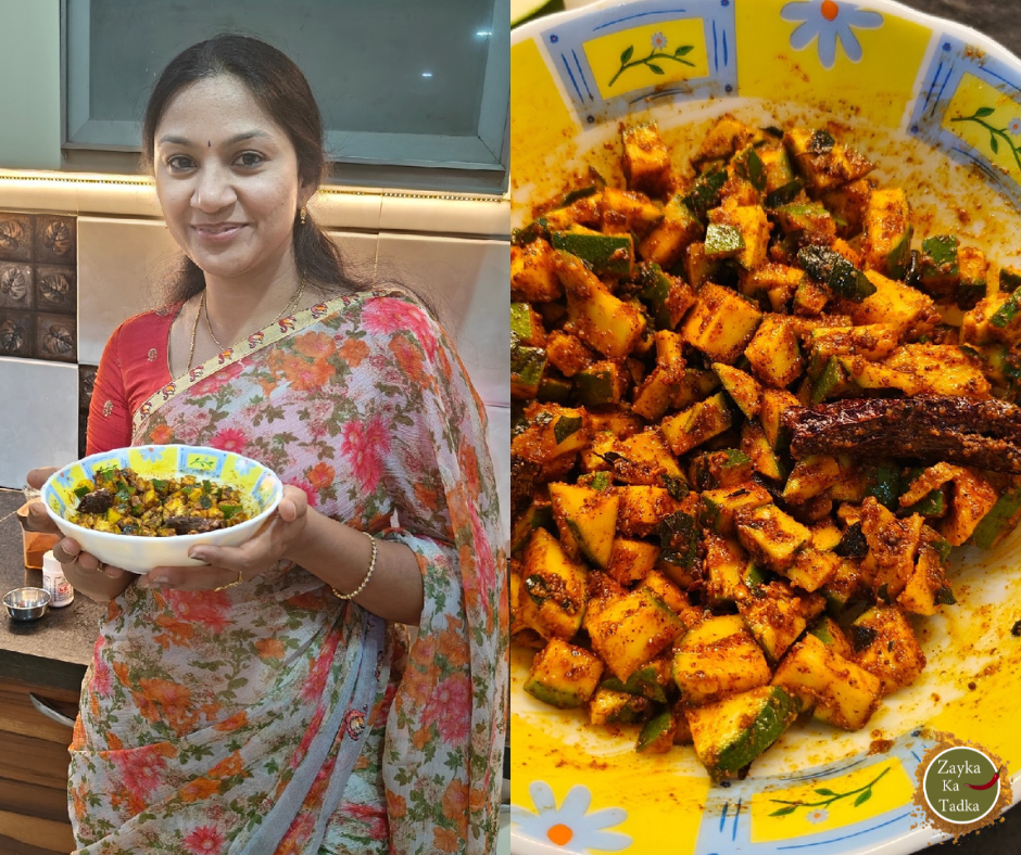 Instant Raw Mango Pickle | Raw Mango Pickle Recipe