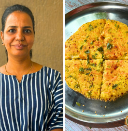 Instant Sooji Pizza Handvo | Suji Pizza Handvo Recipe