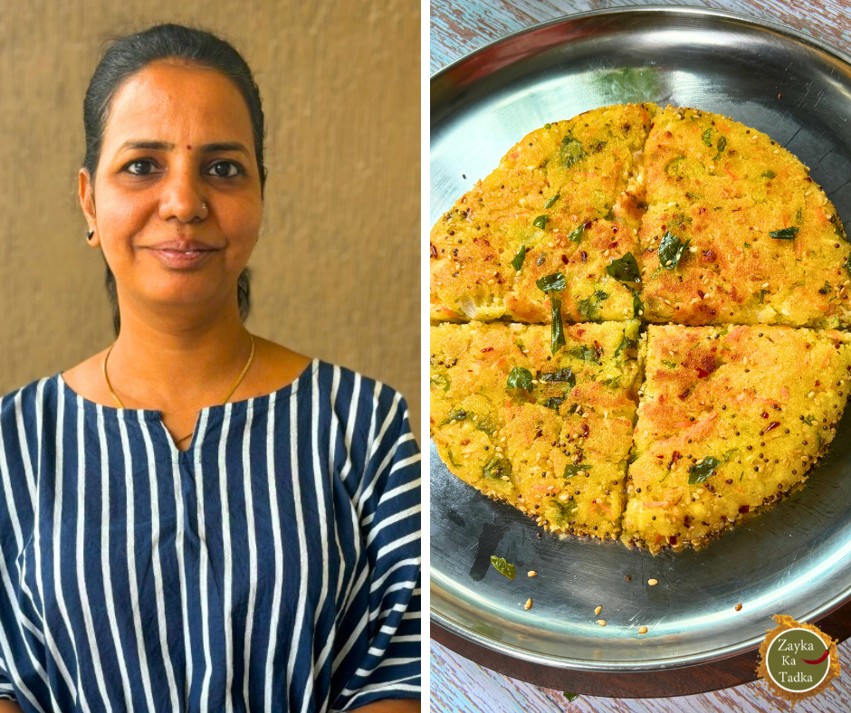 Instant Sooji Pizza Handvo | Suji Pizza Handvo Recipe