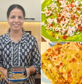 Green Chutney Paratha Recipe