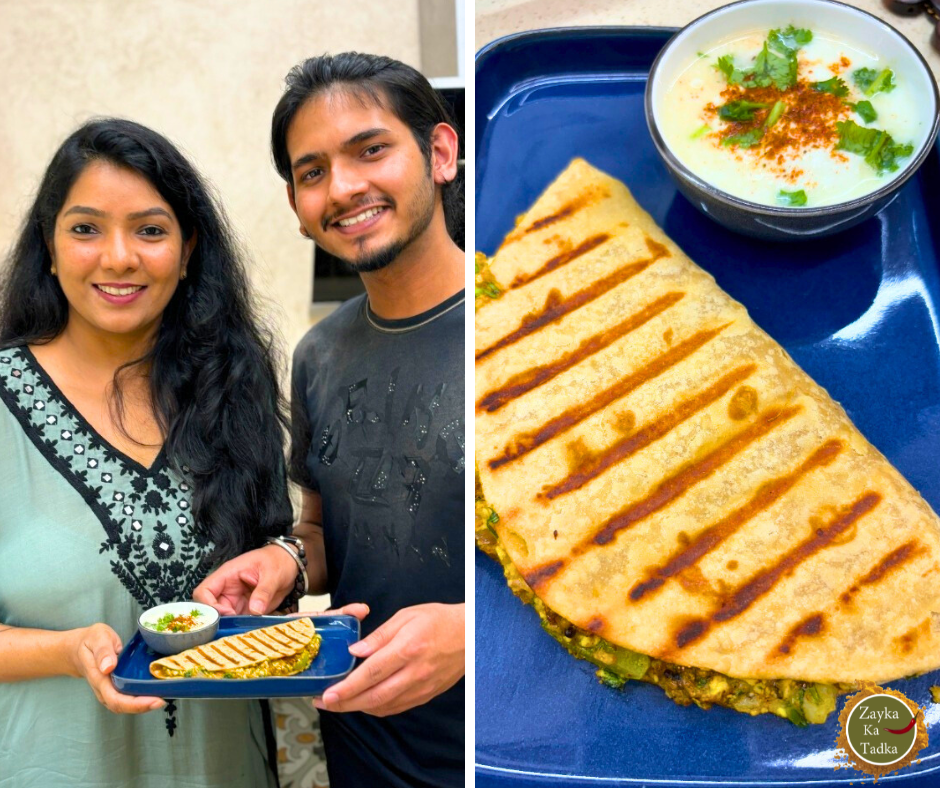 Grilled Aloo Paneer Wrap Recipe