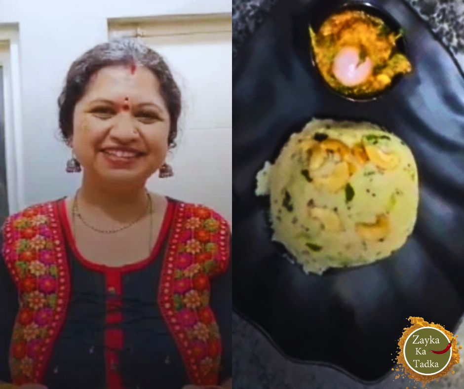 Kheera Upma With Onion Palak Chutney Recipe
