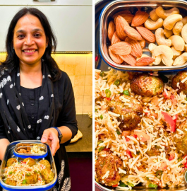 Veg Manchurian Fried Rice In Air Fryer Recipe