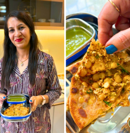 Chana Dal Paneer Stuffed Paratha Recipe